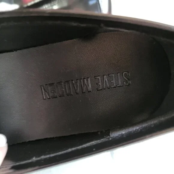 NWOT BLACK STEVE MADDEN LANGSTEN LOAFERS SZ 8.5 - Picture 7 of 8